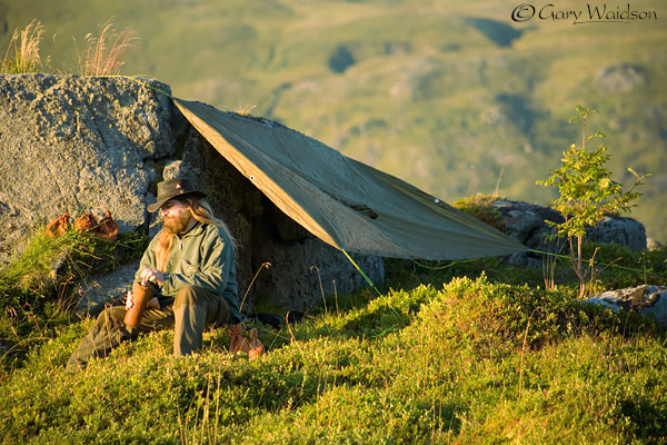 A small low impact bushcraft camp in the North of Norway - � 2017 - Gary Waidson - Ravenlore