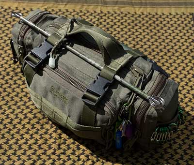 Grab Bag, packed and ready. - ©  Gary Waidson - Ravenlore Bushcraft and Wilderness skills.