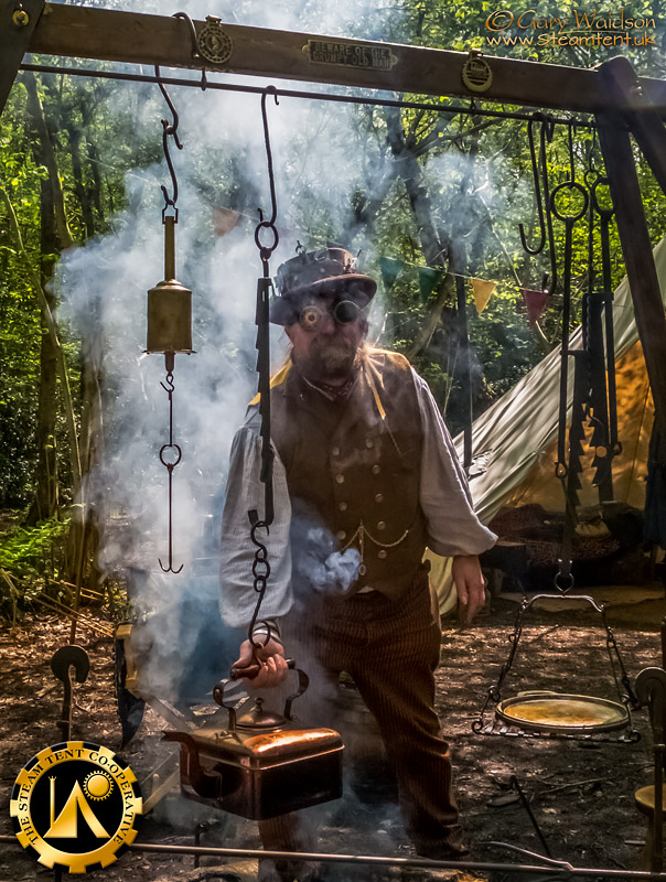 Steampunk Camping with the Steam Tent Co-operative.  Gary Waidson - www.Steamtent.uk