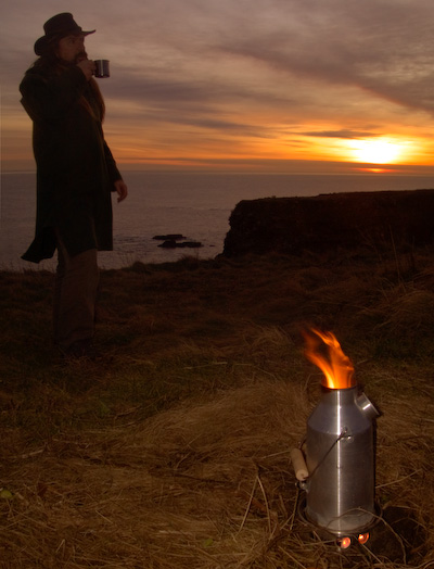 Volcano or kelly kettle in action -  2017 - Gary Waidson - Ravenlore